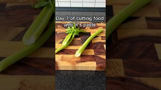 Cutting food until it‘s paste Day 7 celery satisfying [upl. by Finah973]