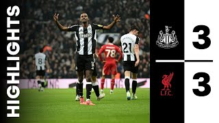 Newcastle United 3 Liverpool 3  Premier League Highlights [upl. by Clauddetta]