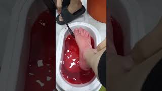 Foot Paraffin Wax Treatment 🦶❣️ selflove selfcare [upl. by Airdnas]