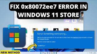 FIX Microsoft store error 0x80072ee7 in Windows 11 [upl. by Zined]