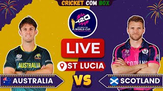 Australia vs Scotland T20 World Cup Match  Live Score amp Commentary  AUS vs SCO Live T20 WC 2024 [upl. by Aneej]