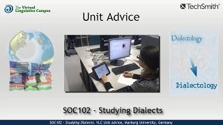 SOC102  Unit Advice Studying Dialects [upl. by Berlin1]