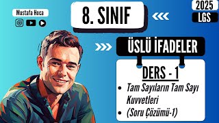 8Sınıf  Üslü İfadeler  Tam Sayıların Tam Sayı Kuvvetleri [upl. by Ecikram950]