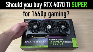 Can ANY Game Slow Down the RTX 4070 Ti SUPER at 1440p MSI GAMING X SLIM Review [upl. by Anawait]