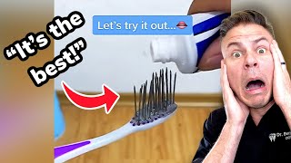 Using A Toothbrush Made of Nails [upl. by Buckingham862]