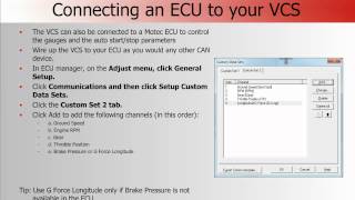 Configuring a MoTeC Video Capture System VCS [upl. by Shelby]