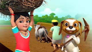 உழவுத் தொழில்  Tamil Rhymes for Children  Infobells [upl. by Itaws]