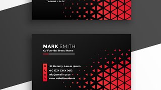 Creating a Professional Business Card with Pattern  Coreldraw Tutorials [upl. by Eba352]