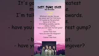 One Direction  Best Song Ever Lyrics shorts [upl. by Ayyn]