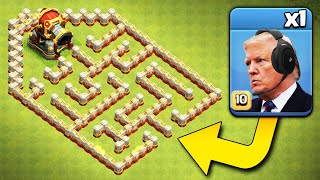 1 TROOP vs MERGED DEFENSES  Clash of Clans Update [upl. by Moffitt]