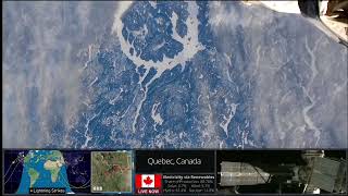 Feb 17 2024 Earth Space View Sunrise colors “Eye of Quebec” Manicouagan Reservoir from ISS [upl. by Spaulding]