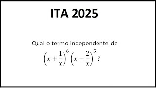 COMBINATÓRIA  ITA 2025 [upl. by Dorolisa]