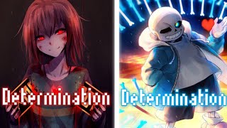 Nightcore  Determination Switching Vocals Lyrics [upl. by Pronty]