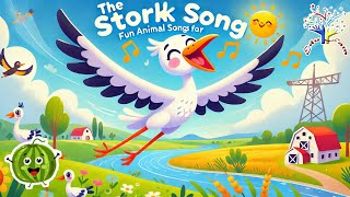 The Stork Song  Fun Animal Songs for Kids  EduFam Nursery Rhymes [upl. by Ettenirt]