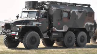 Superb Ural 4320 Truck amp Trailer in the War amp Peace Revival Arena [upl. by Arihs]