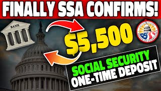 SSA Confirms Potential 5500 OneTime Deposit Could Hit Banks in 48 Hours for Social Security SSI [upl. by Enytsirk]