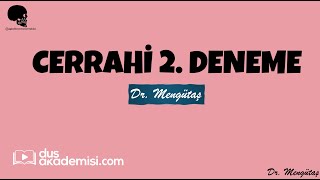 2 Cerrahi Denemesinin Çözümleri [upl. by Lehet]