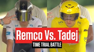 Remco Evenepoel And Tadej Pogacar Face Off In Stage 7 Time Trial At Tour de France 2024 [upl. by Anirbes]