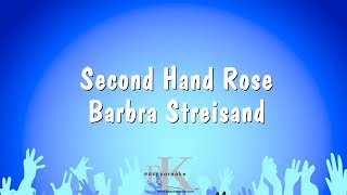 Second Hand Rose  Barbra Streisand Karaoke Version [upl. by Adiela]