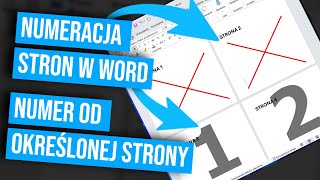 Numeracja stron w Word – numer od określonej strony [upl. by Burke]