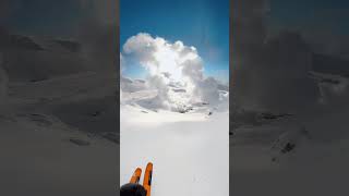 POV  Skiing an active volcano in Japan [upl. by Notsae97]