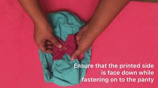 How to Use Cloth Pads Stonesoup Petals Dharwad Pads [upl. by Atiruam25]