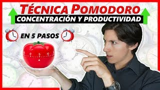 ⏰ Cómo CONCENTRARSE Mejor con la TÉCNICA de POMODORO  En 5 Pasos Fáciles [upl. by Artinahs725]