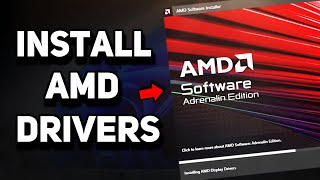 How to Install AMD Graphics Driver on Windows 10 amp 11 Tutorial [upl. by Neve]