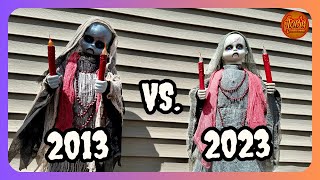 Which Animatronic is Better Spirit Halloween Grave Watcher Comparison 2013 vs 2023 [upl. by Roxine187]