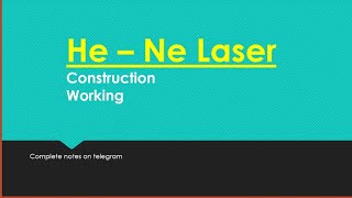 He  Ne Laser Construction working diagram edupointphysics Eduphile  neet jee physics [upl. by Lear]