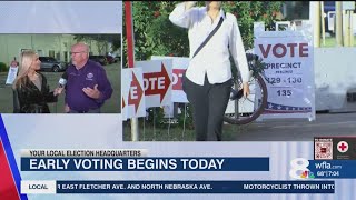 Live interview with Hillsborough County Supervisor of Elections as poling opens for early voting [upl. by Stoat]