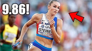 Craziest Sprinter Ever Abby Steiner Makes History [upl. by Martella452]