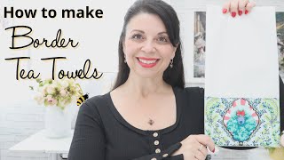 How to make a Border Tea Towel Beginner Friendly [upl. by Courtenay239]