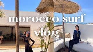 Surfing in Morocco with ZERO experience  Beginner Surfer  Surf House Anza  Agadir  Vlog [upl. by Spring]