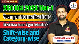 SSC CGL 2023 Tier1 normalisation analysis Raw marks required to clear cutoff [upl. by Airet]