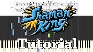 Shaman King  opening piano tutorial SynthesiaMuseScore [upl. by Nrubloc]