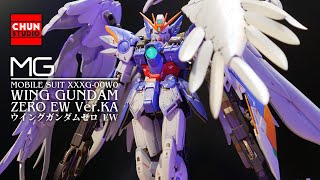 塗裝改造完整紀錄 MG鋼彈飛翼零式EW VerKA ウイングガンダムゼロEW WING GUNDAM ZERO EW 鋼普拉全塗裝 [upl. by Ethbinium841]