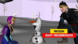 Frozen  Olafs All Things Warm Shot Progression  Animation Breakdowns  3D Animation Internships [upl. by Hurleigh906]