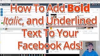 How To Add Bold Italic And Underlined Text To Your Facebook Ads And Posts [upl. by Demb]