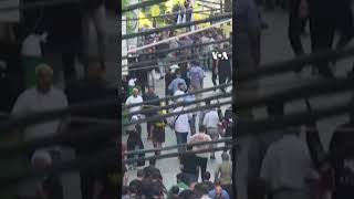 Explosion heard at Hezbollah funeral in Beirut  VOA News shorts reels [upl. by Eednac]