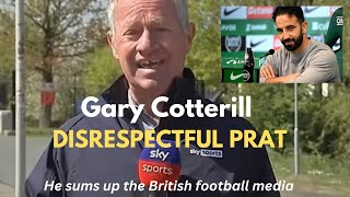 SKY SPORTS DISRESPECTFUL GARY COTTERILL WITH RUBEN AMORIM [upl. by Yrmac]