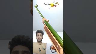 Satisfying powerful Bamboo Raffle Gun shorts diy bamboogun bambooshoot toys tools craft [upl. by Gerstner782]