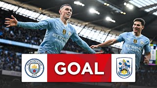 GOAL  Phil Foden  Manchester City 10 Huddersfield Town  Third Round  Emirates FA Cup 202324 [upl. by Varin]