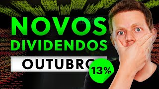 DIVIDENDOS CHEGANDO 4 AÇÕES que VÃO PAGAR MUITO EM OUTUBRO [upl. by Cockburn]