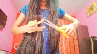 Poonam bhati cutted her incredible knee length hair [upl. by Vikki]