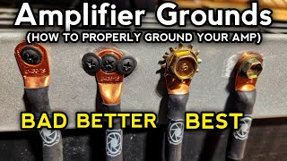 How To Ground A Car Amplifier 3 different ways [upl. by Ogren120]