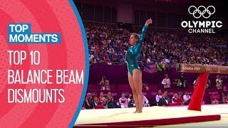 Best ever Balance Beam dismounts in Olympic history  Top Moments [upl. by Evers]