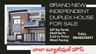 Independent Villa For Sale in Manikonda  Brand New Villa Sale  West Facing Villa For Sale  21Cr [upl. by Arturo]