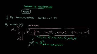 ML49 Contraste de la homocedasticidad test de White [upl. by Siraved]