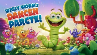 quotWiggly Worms Fun Dance Adventure  Cheerful Garden Dance Party for Kidsquot [upl. by Rennold523]